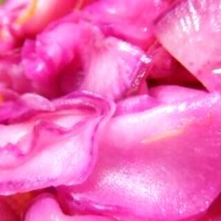 幸せピンク色～紫大根の甘酢漬け